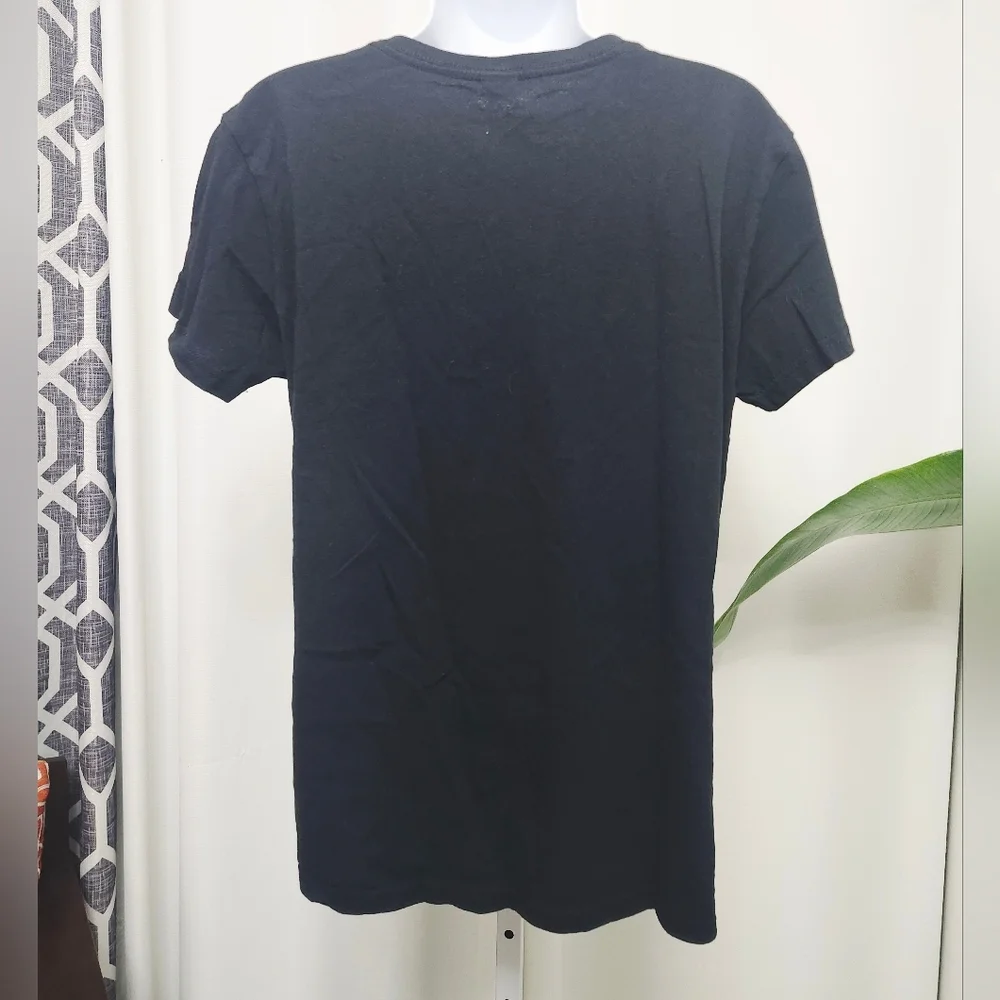 Gildan Black Tee with Pink Pony Club Graphic Design Size LARGE - Picture 2 of 3